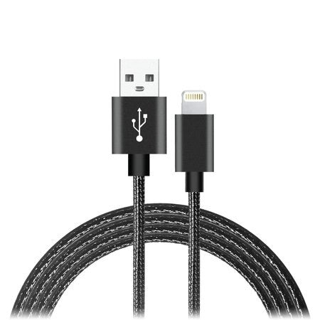 10ft Long Nylon Charging Cable - USB To Lightning