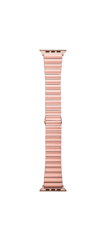 Platinum- Stainless Steel Link Band for Apple Watch 38/40/41mm (Series 1-8) - Rose Gold